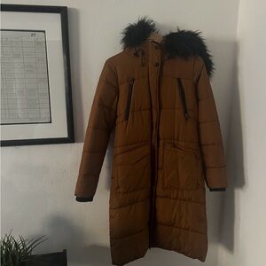 Hooded winter jacket